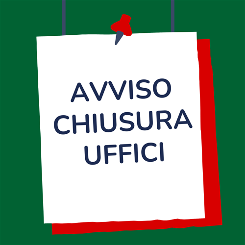Avviso chiusura Ufficio Anagrafe